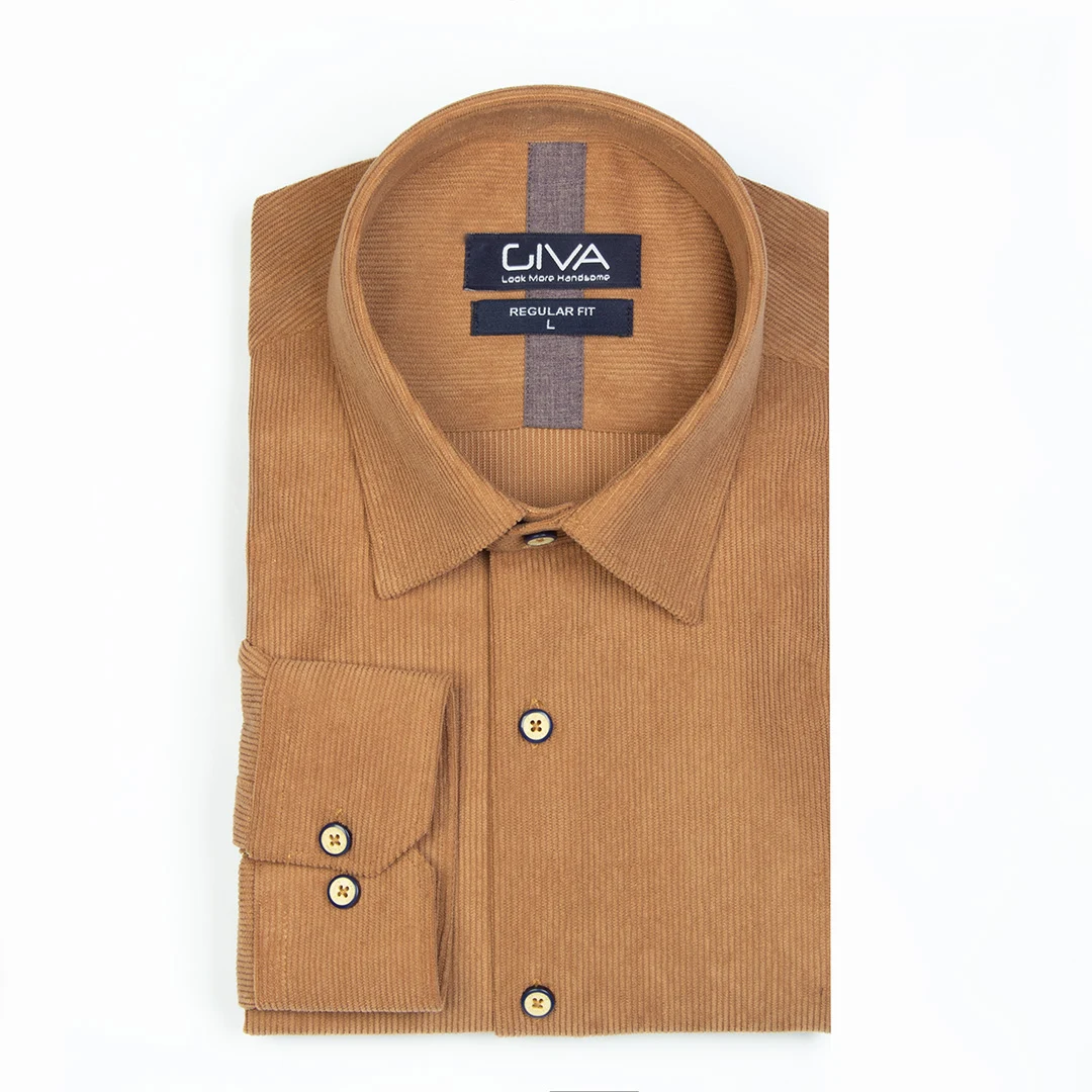 پیراهن مردانه مخمل کبریتی 4443 - Thumbnail 7